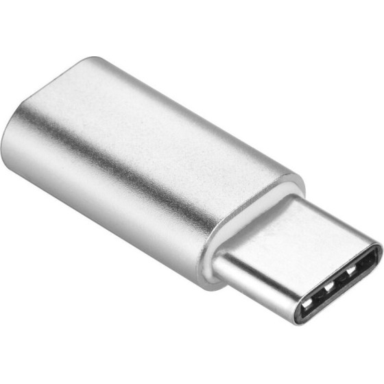Adapter Micro Usb (female) To Type C (male) Silver OEM