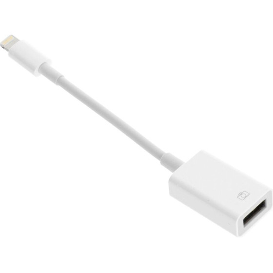 Adapter Otg Usb A (female) To Lightning (male) White OEM