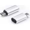 Adapter Typ C (female) To Micro Usb (male) Silver OEM