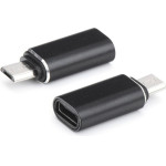 Adapter Type C (female) To Micro Usb (male) Black OEM