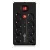 PROTECTION SOCKET 8 X SCHUKO POWER ON SPU-08K