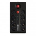 PROTECTION SOCKET 8 X SCHUKO POWER ON SPU-08K