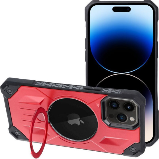 Armor Mag Cover Case Compatible With Magsafe For Iphone 14 Pro Red OEM