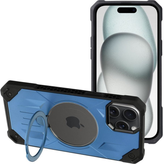 Armor Mag Cover Case Compatible With Magsafe For Iphone 15 Plus Blue OEM
