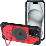 Armor Mag Cover Case Compatible With Magsafe For Iphone 15 Red OEM