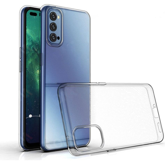 Back Case Ultra Slim 0,5 Mm Foroppo Reno 4 T Transparent OEM