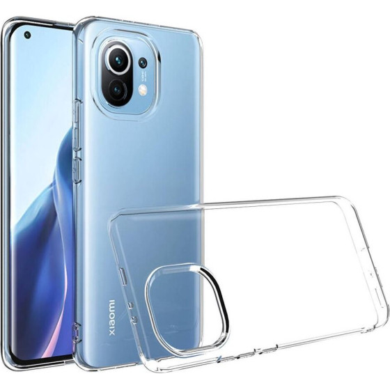 Back Case Ultra Slim 0,5 Mm Forxiaomi Mi 11 Lite 5G / Mi 11 Lite Lte ( 4G ) Transparent OEM