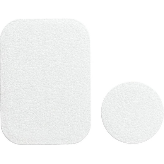 Badget For Magnet Car Holder Leather White OEM
