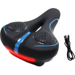 Bicycle Saddle With built-In Led Light FSBSD-232-1 Black OEM