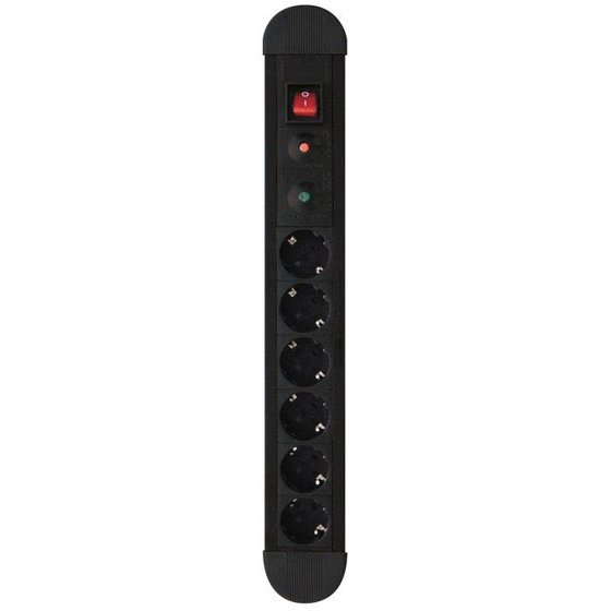 PROTECTION SOCKET 6 X SCHUKO POWER ON SPU-06K