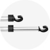 Car holder for two headrests (tablets 7''-11'') silver OEM
