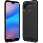 CARBON case for HUAWEI P20 LITE black OEM