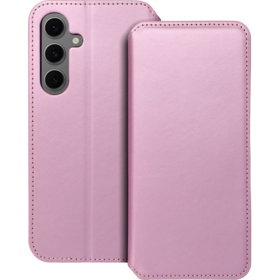 Dual Pocket Book Case For Samsung S24 Fe Light Pink OEM