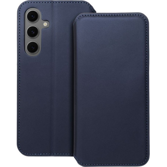 Dual Pocket Book Case For Samsung S24 Fe Navy OEM