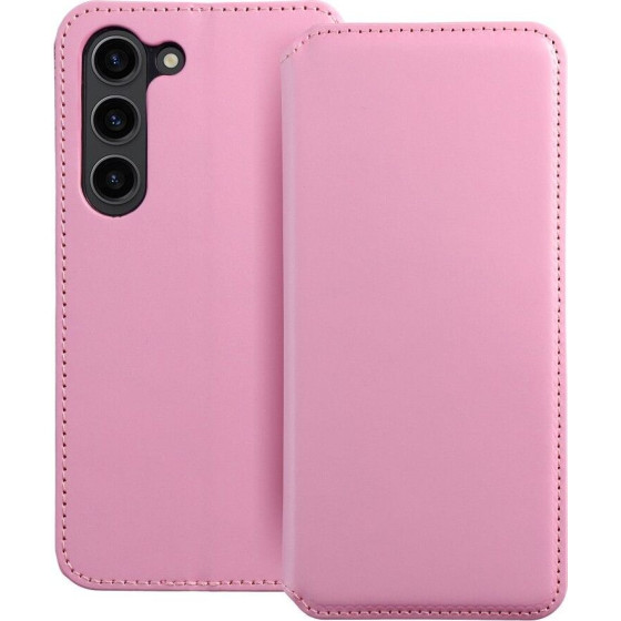 Dual Pocket Book Case For Samsung S24 Plus Light Pink OEM