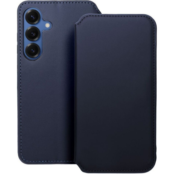 Dual Pocket Book Case For Samsung S25 Navy OEM