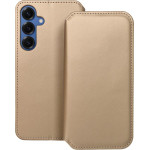 Dual Pocket Book Case For Samsung S25 Plus Gold OEM