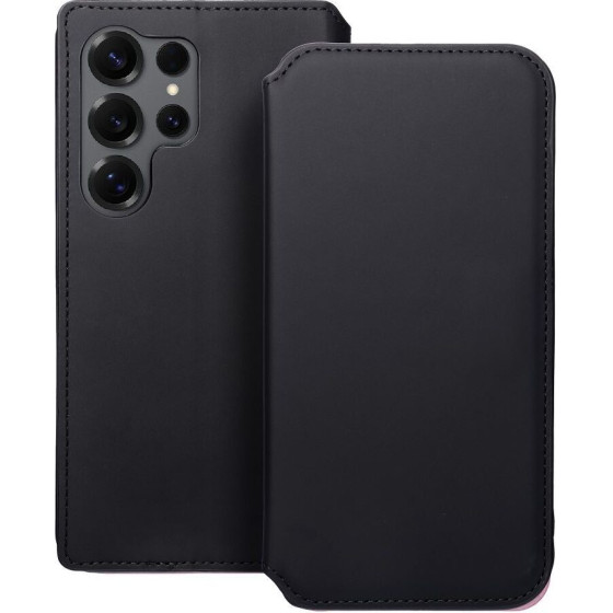 Dual Pocket Book Case For Samsung S25 Ultra Black OEM