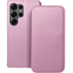 Dual Pocket Book Case For Samsung S25 Ultra Light Pink OEM