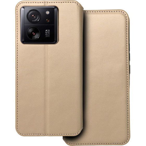 Dual Pocket Book Case For Xiaomi 13T / 13T Pro Gold OEM