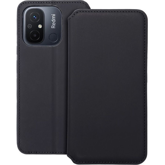 Dual Pocket Book Case For Xiaomi Redmi 12c Black OEM