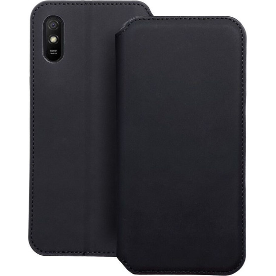 Dual Pocket Book Case For Xiaomi Redmi 9A / 9AT Black OEM