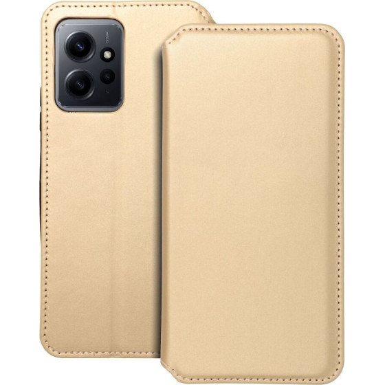 Dual Pocket Book Case For Xiaomi Redmi Note 12 5G Gold OEM