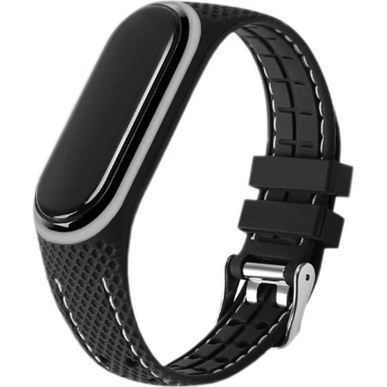Elastomer Strap Lifestyle For Xiaomi Mi Band 7 Black (03) OEM
