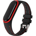 Elastomer Strap Lifestyle For Xiaomi Mi Band 7 Black (04) OEM