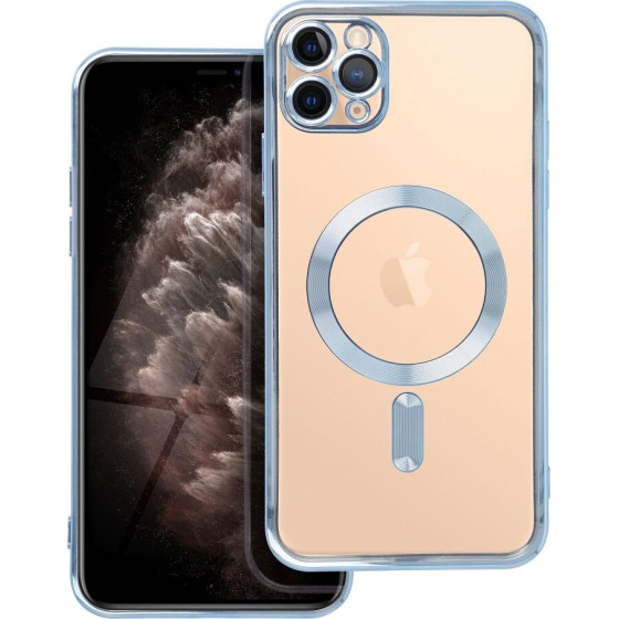 Electro Mag Cover Case Compatible With Magsafe For Iphone 11 Pro Max Blue OEM