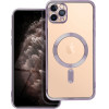 Electro Mag Cover Case Compatible With Magsafe For Iphone 11 Pro Max Deep Purple OEM
