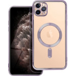 Electro Mag Cover Case Compatible With Magsafe For Iphone 11 Pro Max Deep Purple OEM