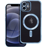 Electro Mag Cover Case Compatible With Magsafe For Iphone 12 Blue OEM