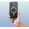 Electro Mag Cover Case Compatible With Magsafe For Iphone 12 Blue OEM