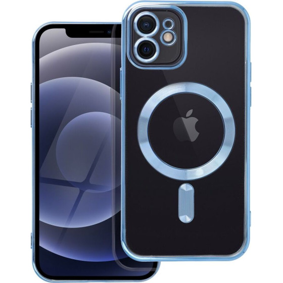 Electro Mag Cover Case Compatible With Magsafe For Iphone 12 Blue OEM