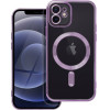 Electro Mag Cover Case Compatible With Magsafe For Iphone 12 Deep Purple OEM