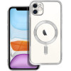 Electro Mag Cover Case Compatible With Magsafe For Iphone 11 Silver OEM
