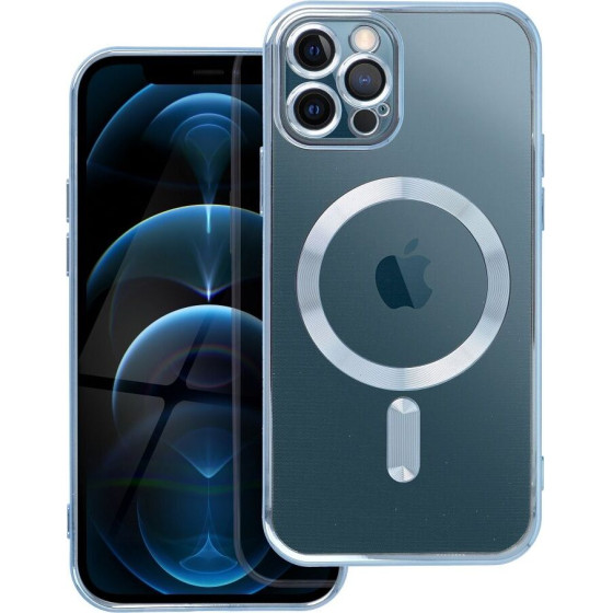 Electro Mag Cover Case Compatible With Magsafe For Iphone 12 Pro Blue OEM
