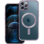 Electro Mag Cover Case Compatible With Magsafe For Iphone 12 Pro Deep Purple OEM