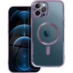 Electro Mag Cover Case Compatible With Magsafe For Iphone 12 Pro Max Deep Purple OEM