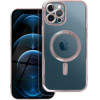 Electro Mag Cover Case Compatible With Magsafe For Iphone 12 Pro Max Rose Gold OEM