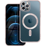 Electro Mag Cover Case Compatible With Magsafe For Iphone 12 Pro Rose Gold OEM