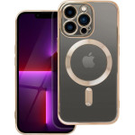 Electro Mag Cover Case Compatible With Magsafe For Iphone 13 Pro Gold OEM