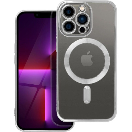 Electro Mag Cover Case Compatible With Magsafe For Iphone 13 Pro Silver OEM