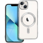 Electro Mag Cover Case Compatible With Magsafe For Iphone 13 Silver OEM