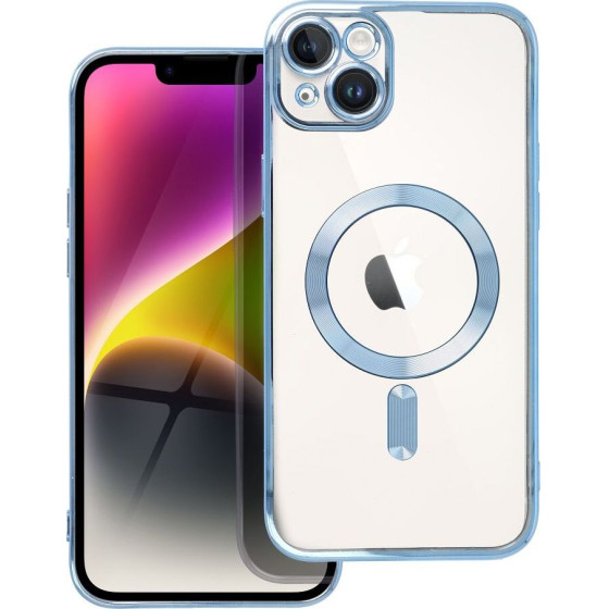 Electro Mag Cover Case Compatible With Magsafe For Iphone 14 Plus Blue OEM