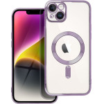 Electro Mag Cover Case Compatible With Magsafe For Iphone 14 Plus Deep Purple OEM