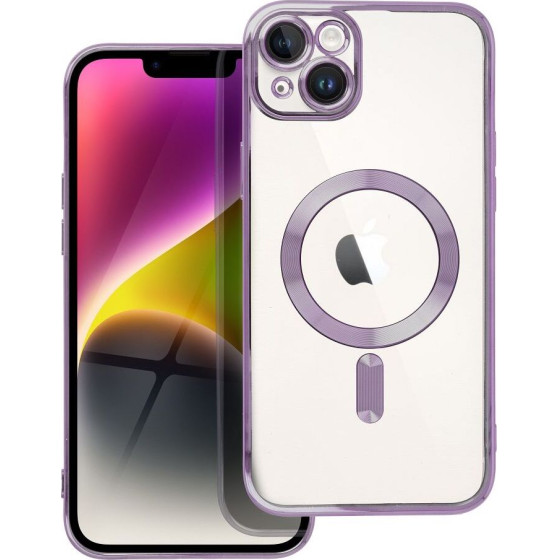 Electro Mag Cover Case Compatible With Magsafe For Iphone 14 Plus Deep Purple OEM