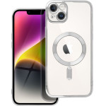 Electro Mag Cover Case Compatible With Magsafe For Iphone 14 Plus Silver OEM