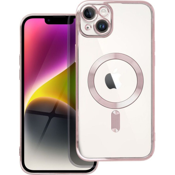 Electro Mag Cover Case Compatible With Magsafe For Iphone 14 Plus Rose Gold OEM